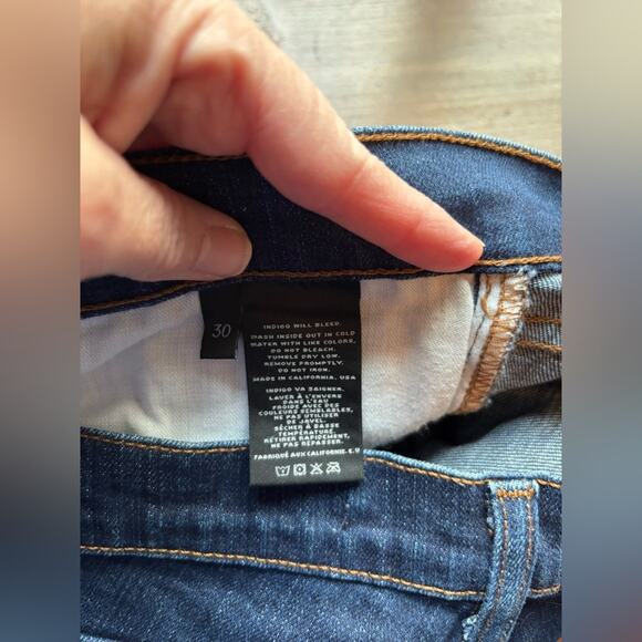 J Brand Medium Wash Indigo Daphne Skinny Leg Stretch Denim Jeans Size 30 - Picture 8 of 10